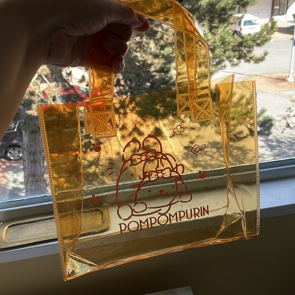 Taiwan Family Mart SANRIO 2023 POMPOM PURIN clear mini tote - Picture 3 of 9